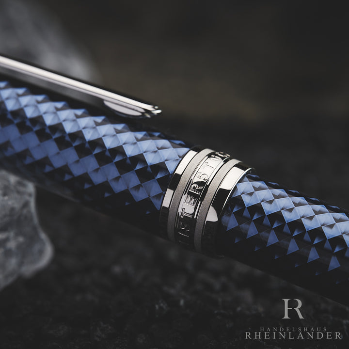 Montblanc Meisterstück Solitaire Glacier 164 Kugelschreiber Ballpoint Pen 129409