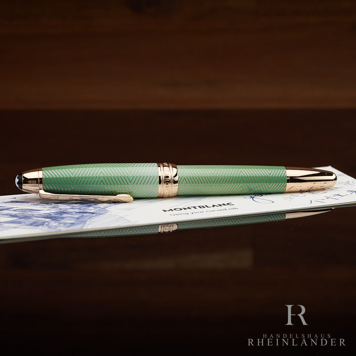 Montblanc Calligraphy Celadon Degrade Curved Nib Füllfederhalter 129302