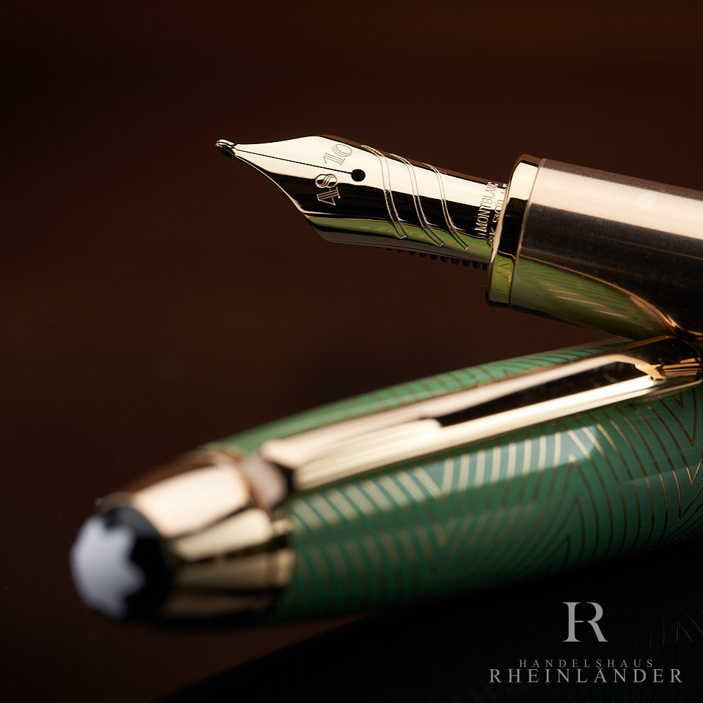 Montblanc Calligraphy Celadon Degrade Curved Nib Füllfederhalter 129302