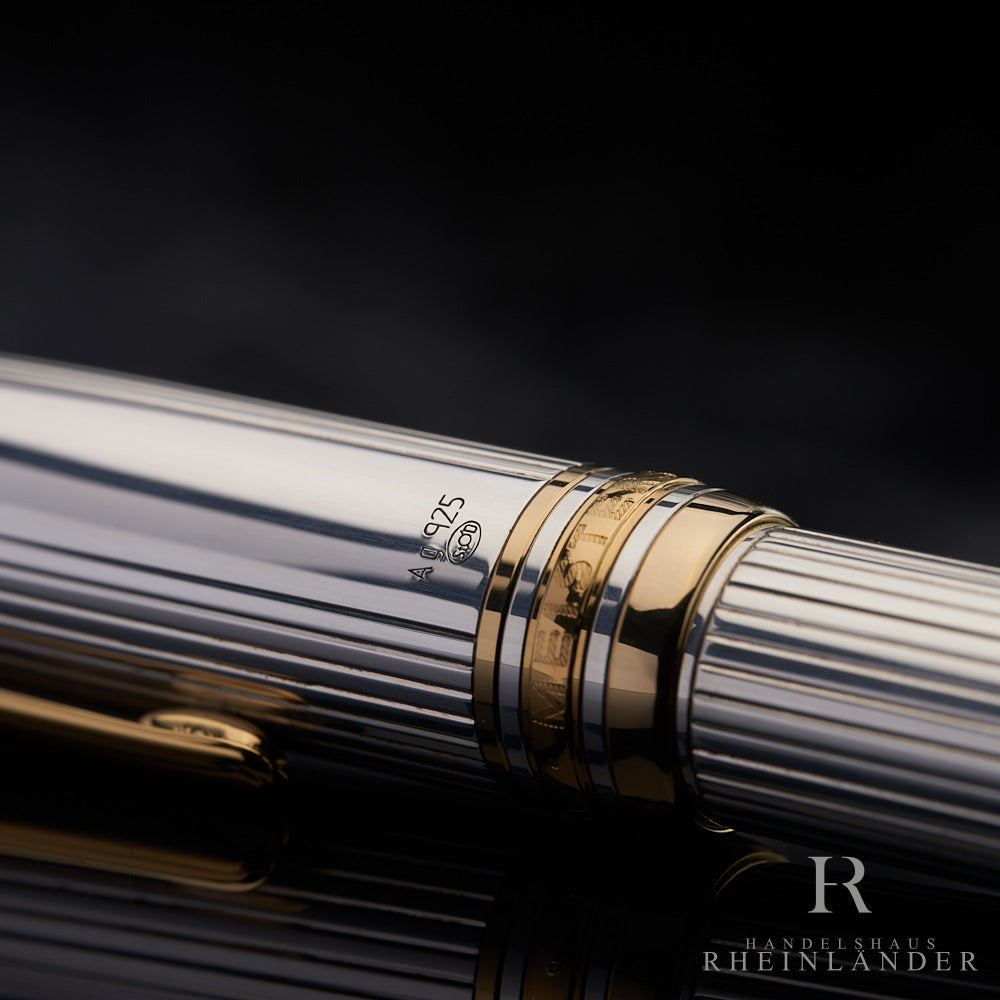 Montblanc Meisterstück Solitaire LeGrand 925 Sterling Silver Fountain Pen ID 1468