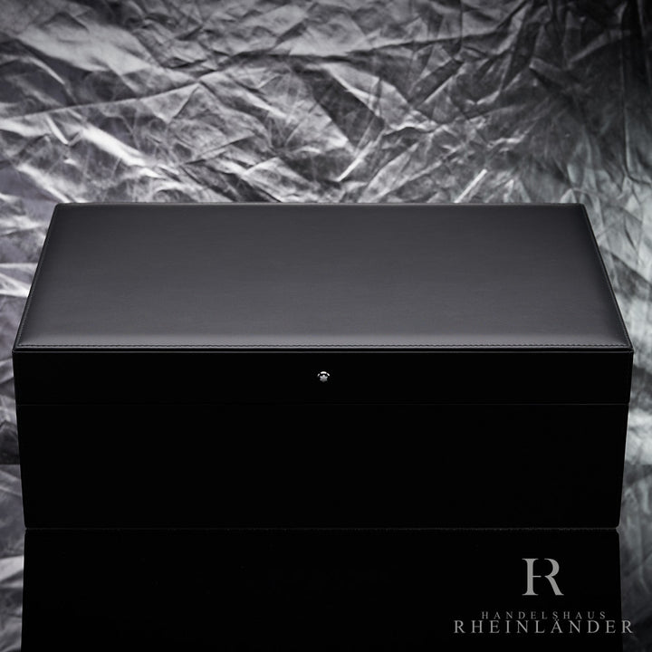 Montblanc Mens Accessorie Sartorial Table Humidor 50pc Black Leather ID 119299