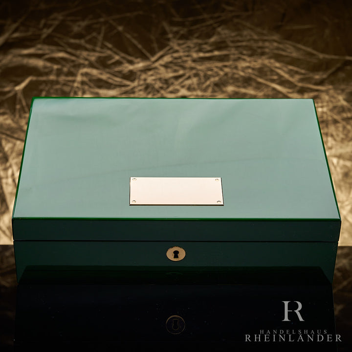 Montblanc Desk Accessories Wooden Collectors Box Tsar Nikolai Green