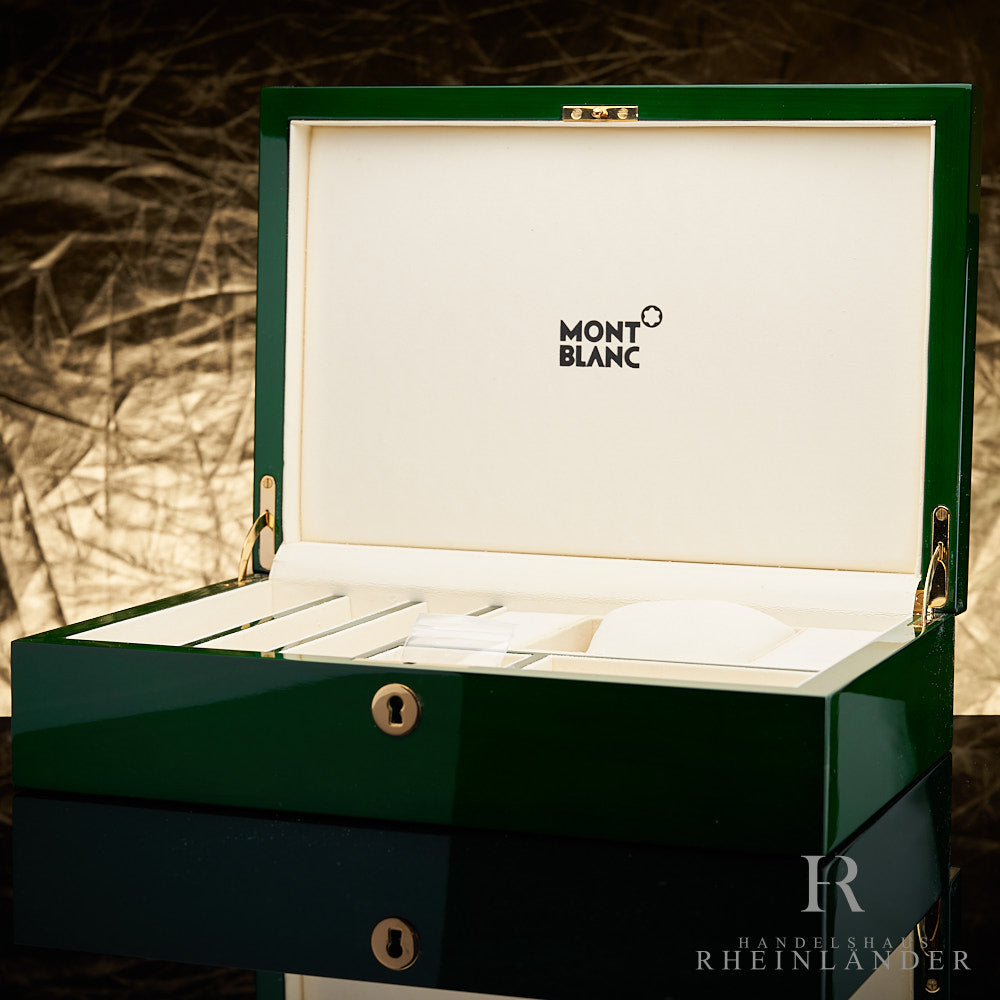 Montblanc Desk Accessories Wooden Collectors Box Tsar Nikolai Green