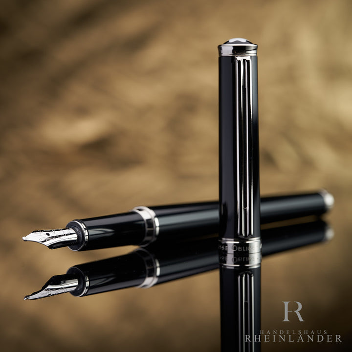 Montblanc Noblesse Oblige Platinum Line Füllfederhalter Schwarz 15131 ID