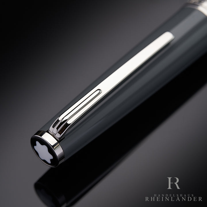 Montblanc Pix Collection Gray Platinum Line Gray Rollerball Fineliner ID 116577