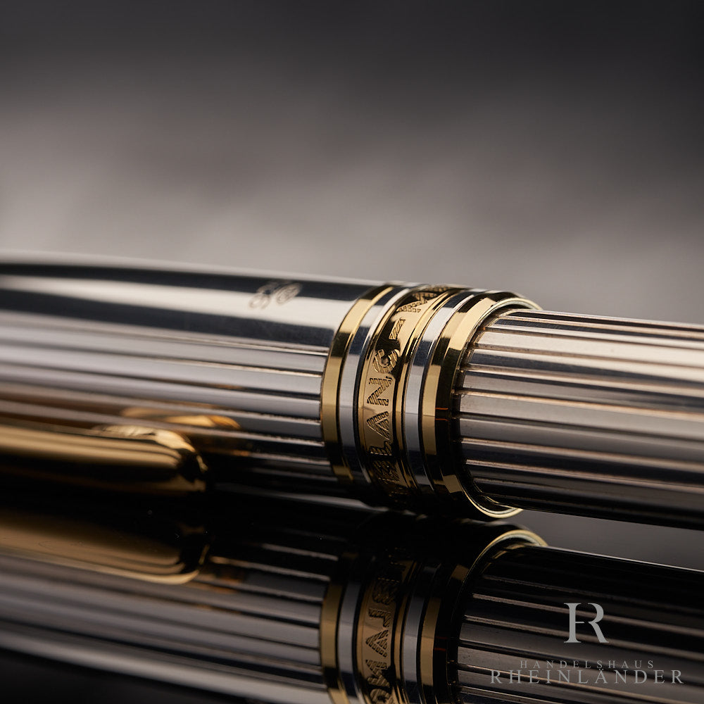 Montblanc Solitaire 925 Sterling Silver Classique Fountain Pen ID 1448 Model 11738