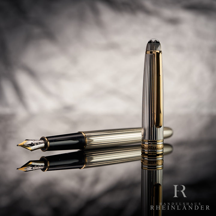 Montblanc Solitaire 925 Sterling Silver Classique Fountain Pen ID 1448 Model 11738