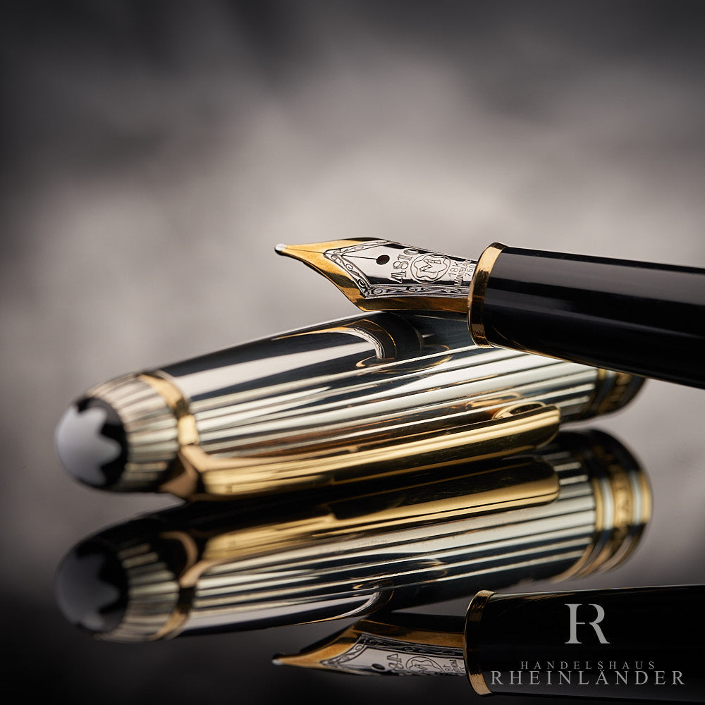 Montblanc Solitaire 925 Sterling Silver Classique Fountain Pen ID 1448 Model 11738