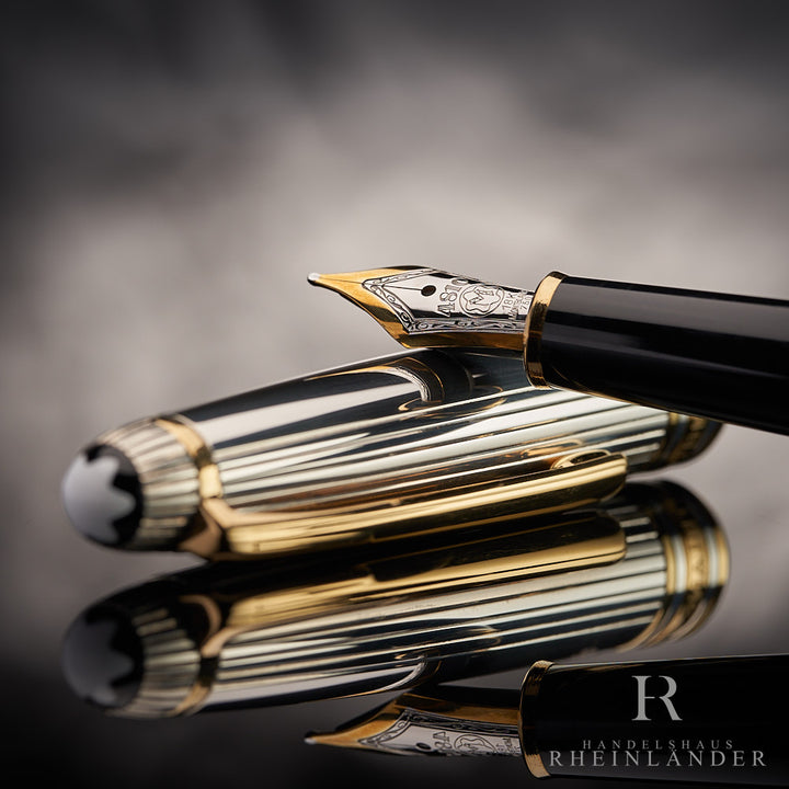 Montblanc Solitaire 925 Sterling Silver Classique Fountain Pen ID 1448 Model 11738