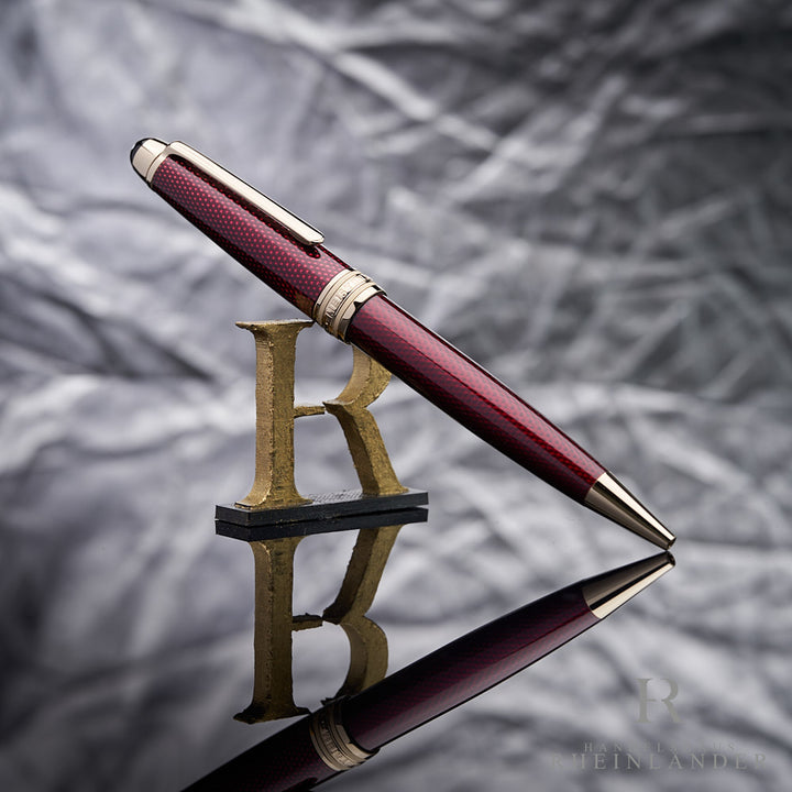 Montblanc Solitaire Golden Hour Kugelschreiber angelehnt an das Handelshaus Rheinländer Logo