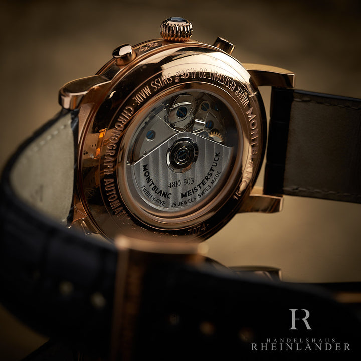 Montblanc Star Collection Solid Gold Automatic GMT Chronograph Uhr 101638 ID
