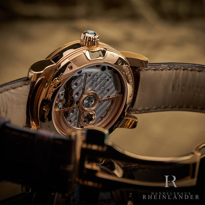 Montblanc Star Rieussec Solid Red Gold Chronograph Beige Dial 43mm 104271
