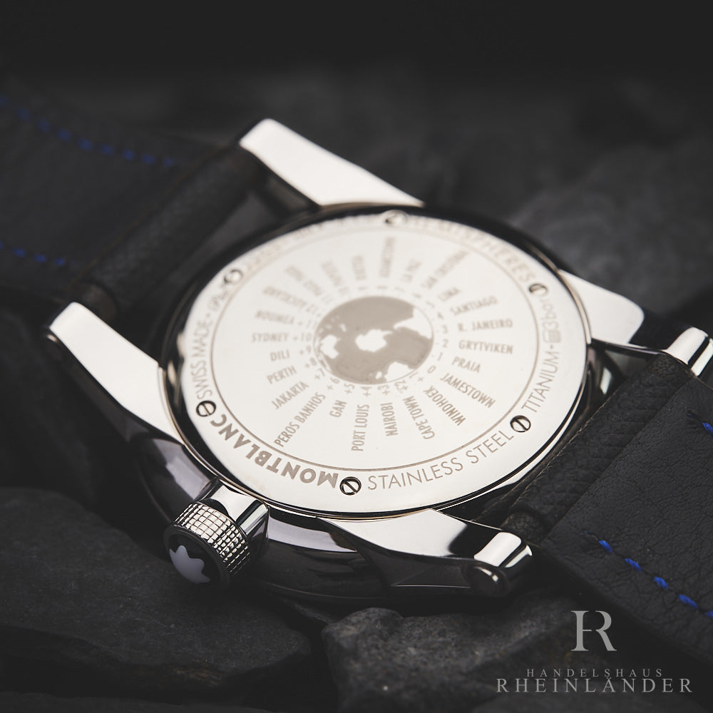 Montblanc Timewalker Steel & Titanium 42mm Automatic Silver Dial ID 108955 OVP