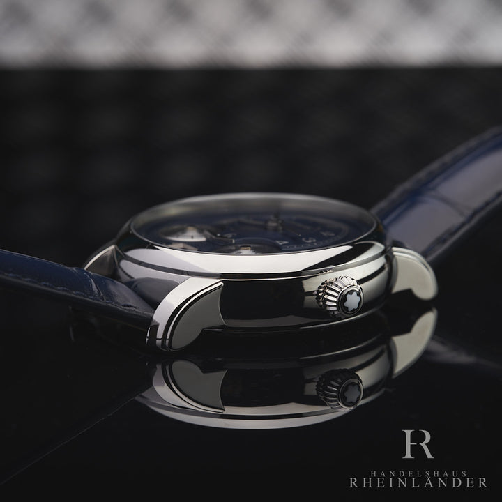Montblanc Star Legacy Nicolas Rieussec Chronograph Blue Dial ID 126098