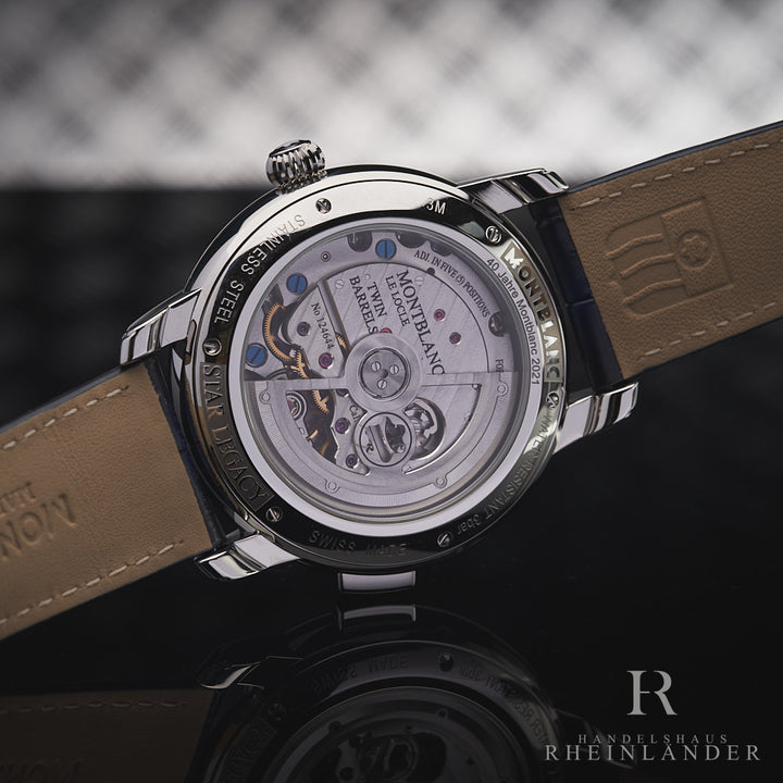 Montblanc Star Legacy Nicolas Rieussec Chronograph Blue Dial ID 126098