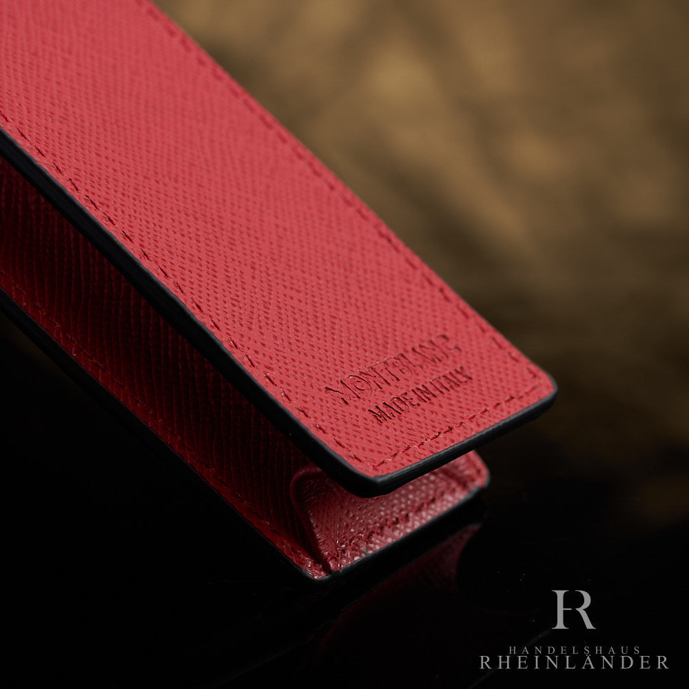 Montblanc 2-piece leather case Red – Handelshaus Rheinländer
